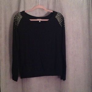 Black embellished sweater