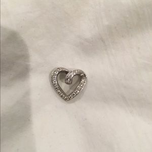 Diamond heart charm