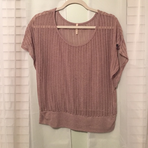 Brown knit top