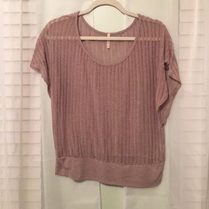 Brown knit top