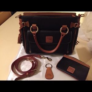 Dooney & Bourke Leather Medium Pocket Satchel