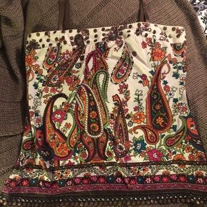 Paisley print tank top