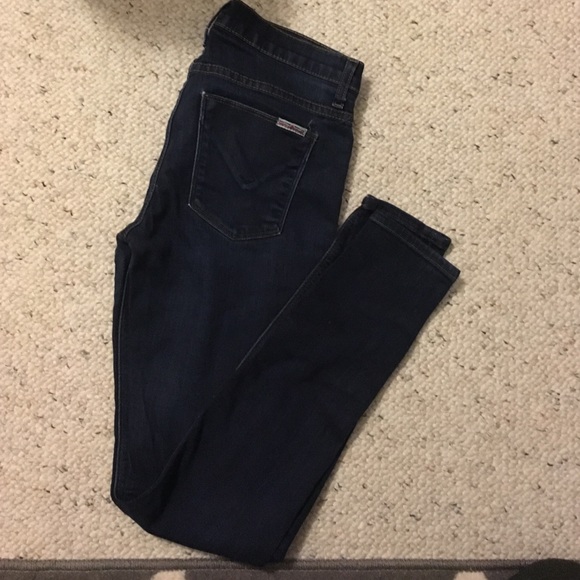 Hudson dark wash skinny jeans