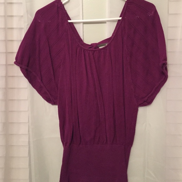 Loose fitting purple top