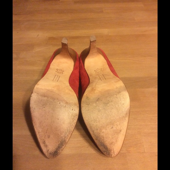 Steven by Steve Madden Red Suede Heels - Picture 4 of 4