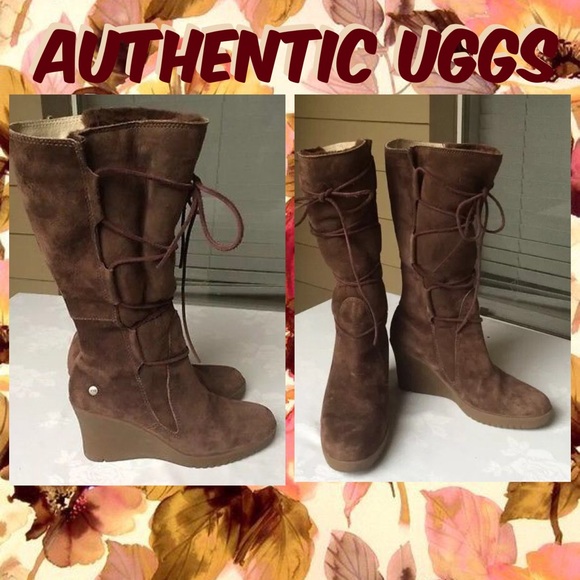 UGG Shoes - Ugg Lace Up Wedge Boot