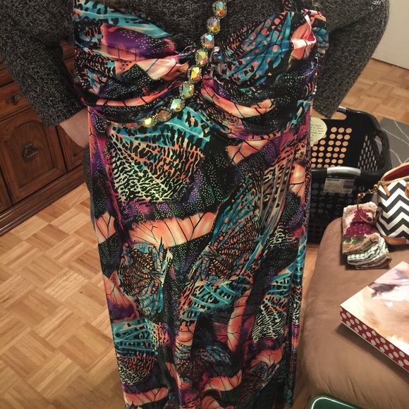 Abstract butterfly dress