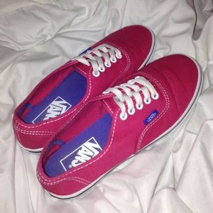 Perfect Condition Red/Pink VANS low-pro style