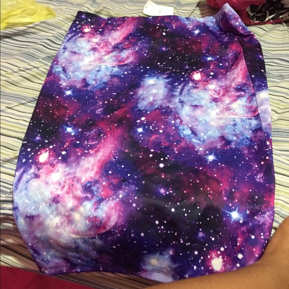 Brand new fitted Galaxy skirt.