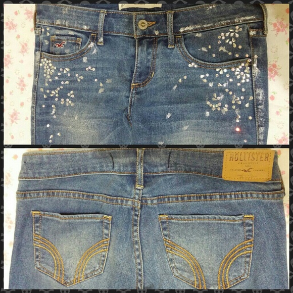 Hollister Skinny Bling Jeans sz 26x31 - Picture 2 of 4