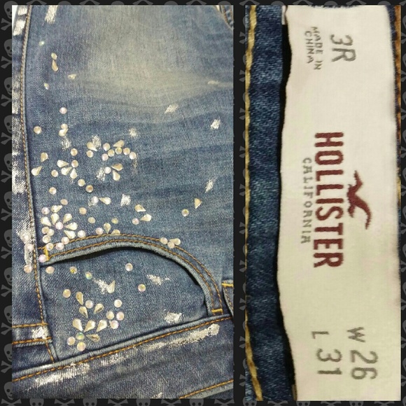 Hollister Skinny Bling Jeans sz 26x31 - Picture 3 of 4