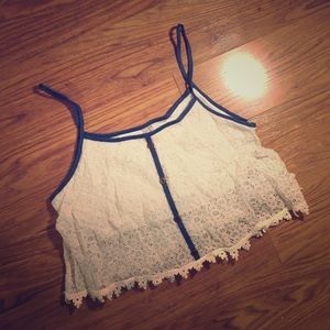 Lace crop top