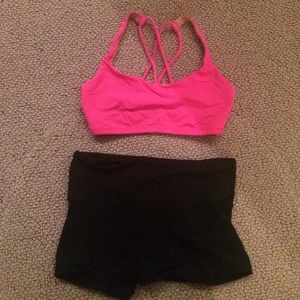 Bundle: lululemon sports bra & shorts