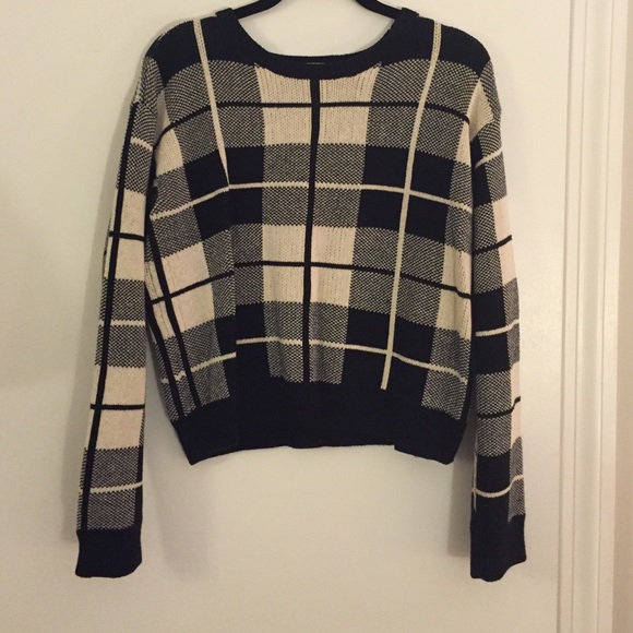 B&W plaid sweater