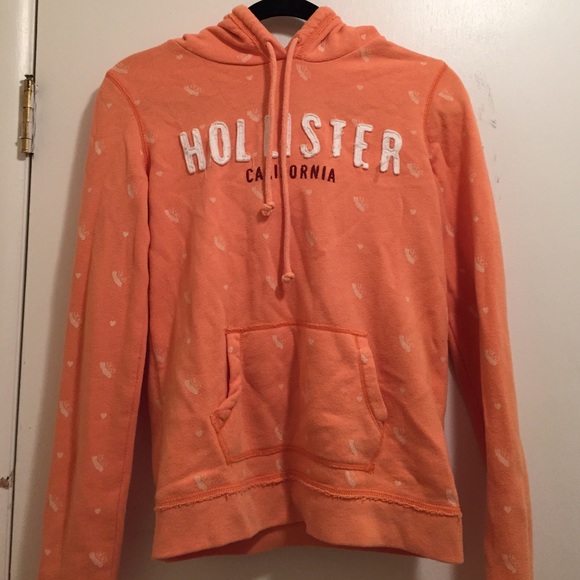 Orange Hollister hoodie