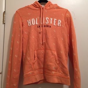 Orange Hollister hoodie