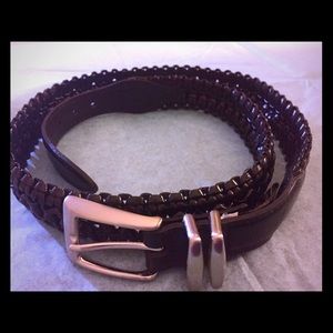 Cole Haan vintage black leather belt!