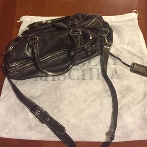 Chocolate brown XL Badgley Mischka Boston bag