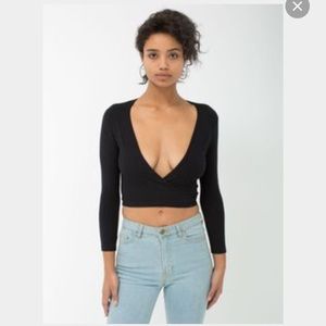 American Apparel black julliard top