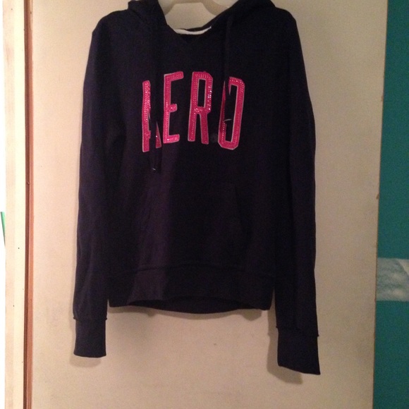 Aeropostale bedazzled hooded sweatshirt