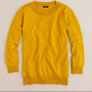 JCrew tippi sweater in mustard