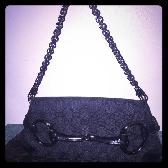 100% Authentic Gucci Horsebit Clutch/ Shoulderbag