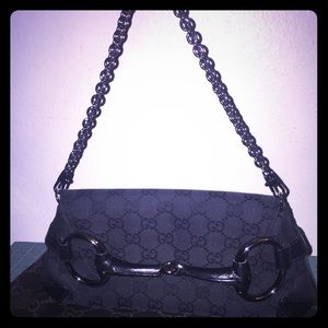 100% Authentic Gucci Horsebit Clutch/ Shoulderbag