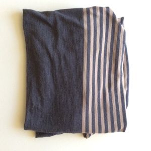 NWOT Blue and Pink Muji Infinity Jersey Scarf