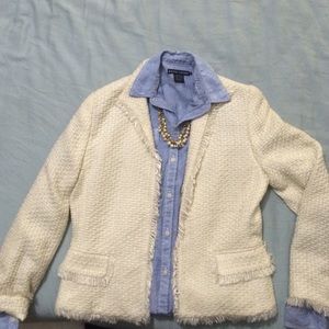 Cream blazer jacket