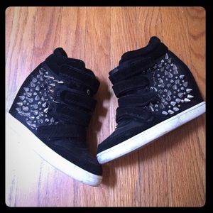 Aldo spiked wedge sneaker
