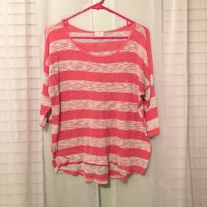 Striped knit top