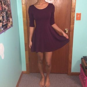 3/4 sleeve skater dress