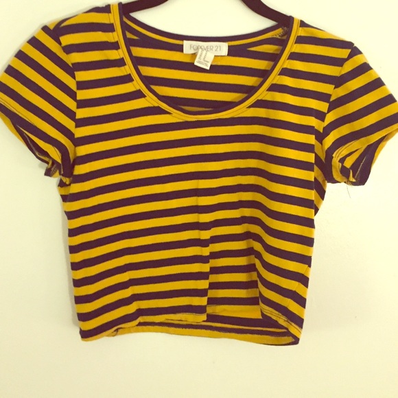 Stripped Crop Top