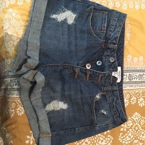 High Rise Jean Shorts