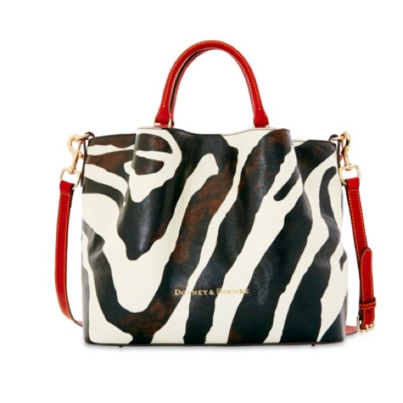 Dooney & Bourke City Zebra Large Barlow Satchel