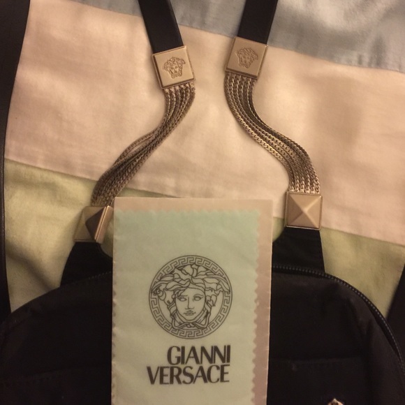 Authentic Gianni Versace Nylon Backpack - image 3