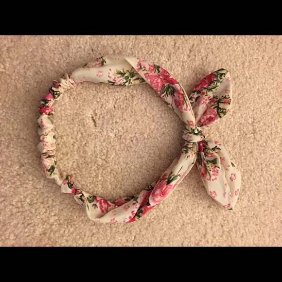 Cute floral bunny-ear headband