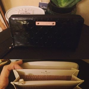 Kate Spade Patent Leather Zip Wallet