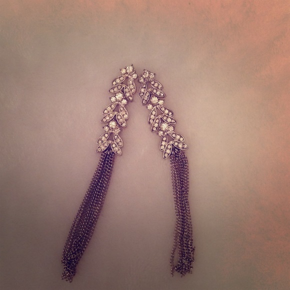 Silver dangly earrings