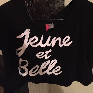H&M French crop top