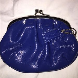 Awesome blue Coach coin purse, NWOT