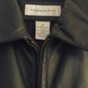 Unisex Black Leather Jacket