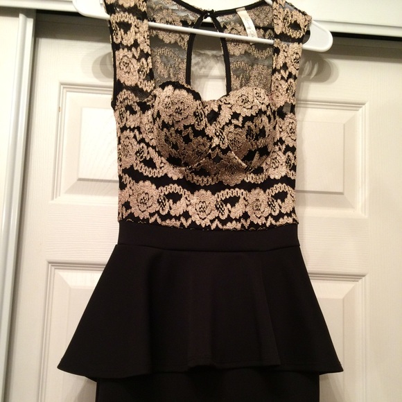 Gold/black Cocktail dress - Picture 1 of 3
