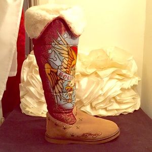Ed Hardy "Born to be Wild" Boots