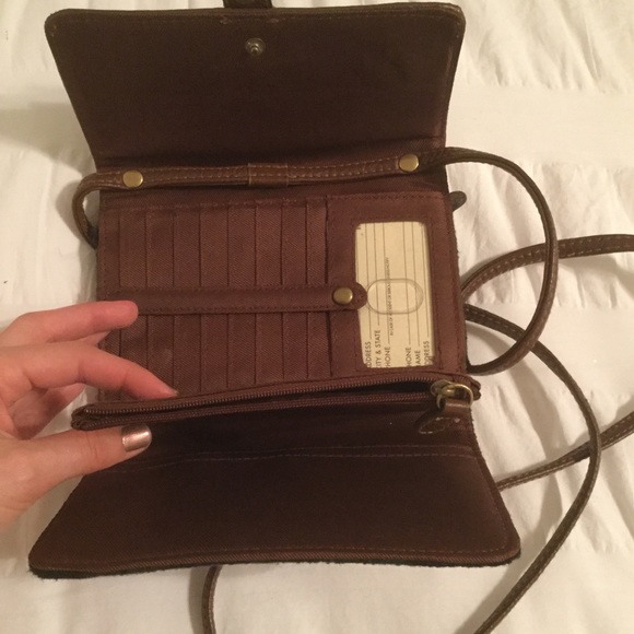 Navy and forest green plaid crossbody - Picture 4 of 8