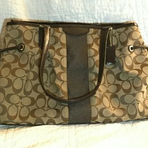 Coach Signature Stripe Carryall