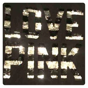 Vs pink black zip hoodie