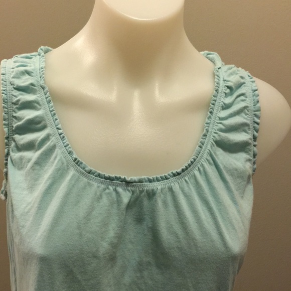 BAby Blue Ruffle Layering Tank - Picture 2 of 2