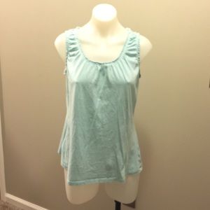 BAby Blue Ruffle Layering Tank