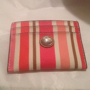 Authentic coach card holder